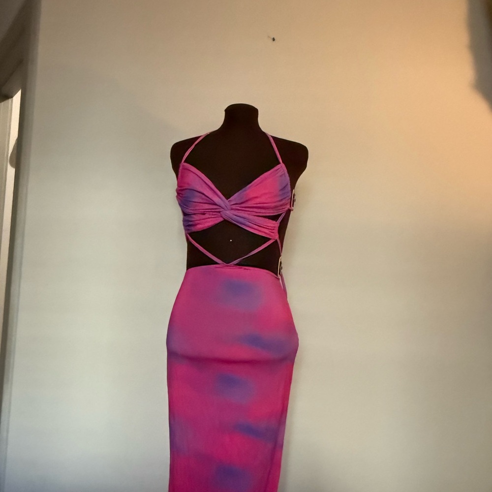 IAMGIA Karlie Cloud Pink and Purple Maxi Dress - Picture 2 of 4